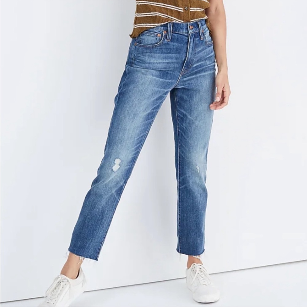 Madewell Blue Cropped Ankle Jeans